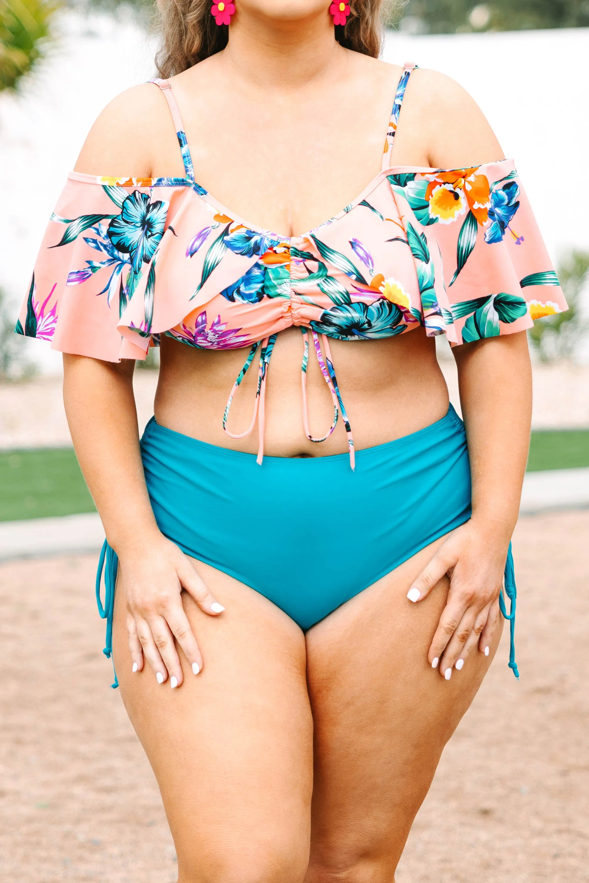 Let's Find Paradise Swim Bottom, Teal