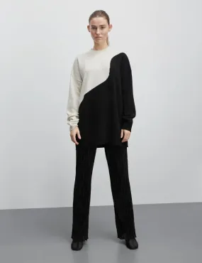 Mads Norgaard Sandra Sweater - Black/Winter White: L