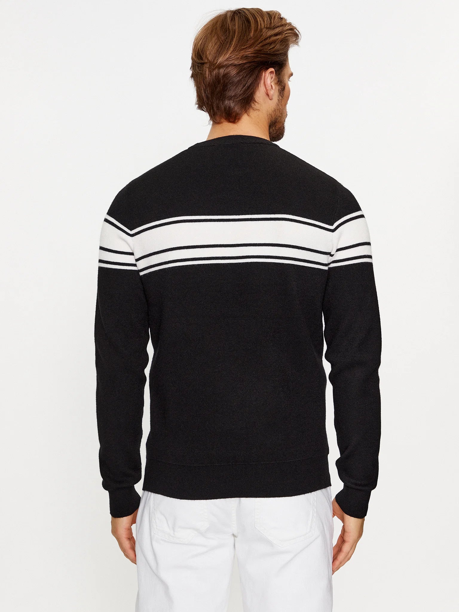 Maglione RICHMOND X sweater print logo nero/bianco