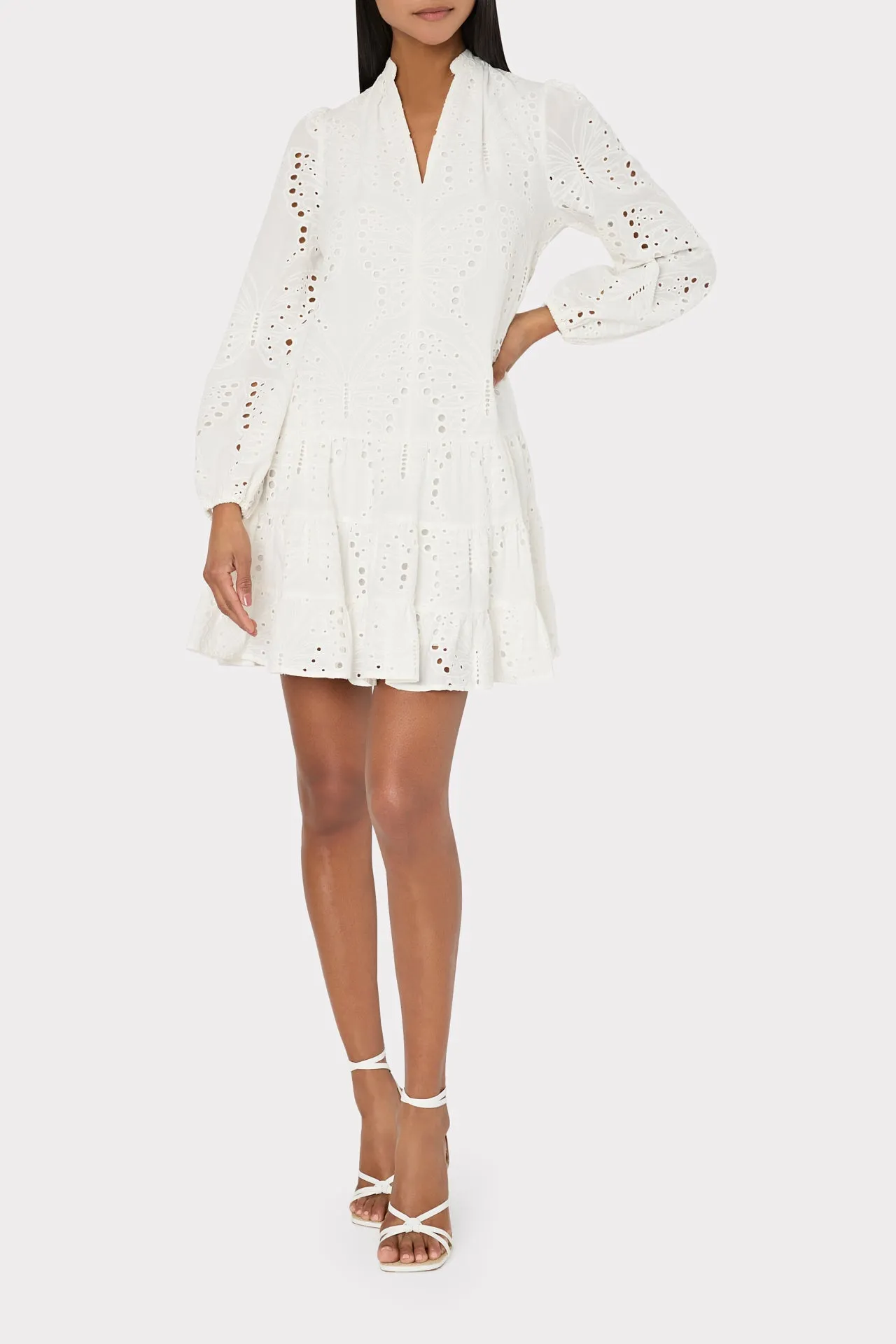 Margaret Butterfly Eyelet Dress