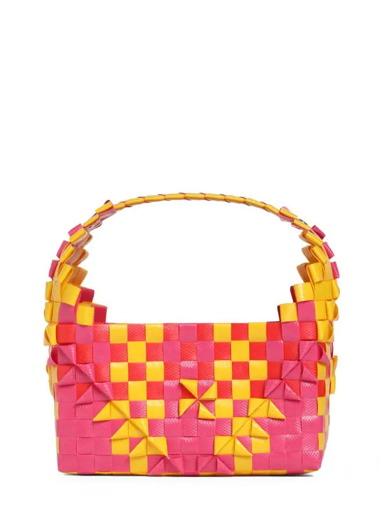 Marni Junior   Two tone woven tote bag w/ logo 