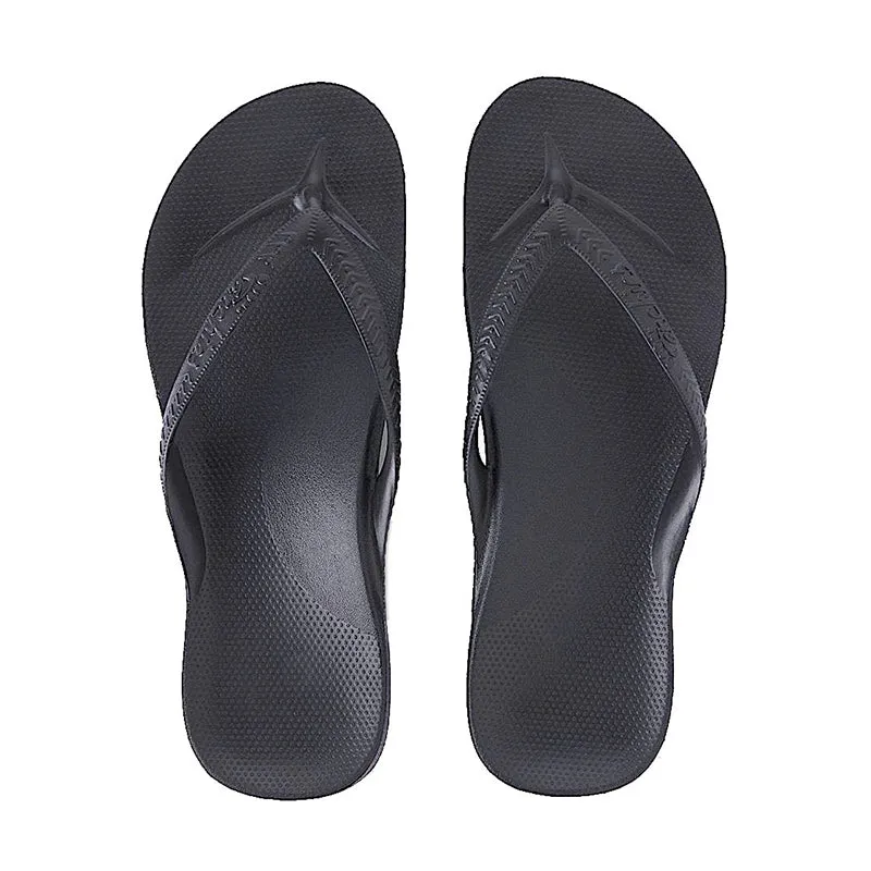 Men's Arch Support Flip Flop Black