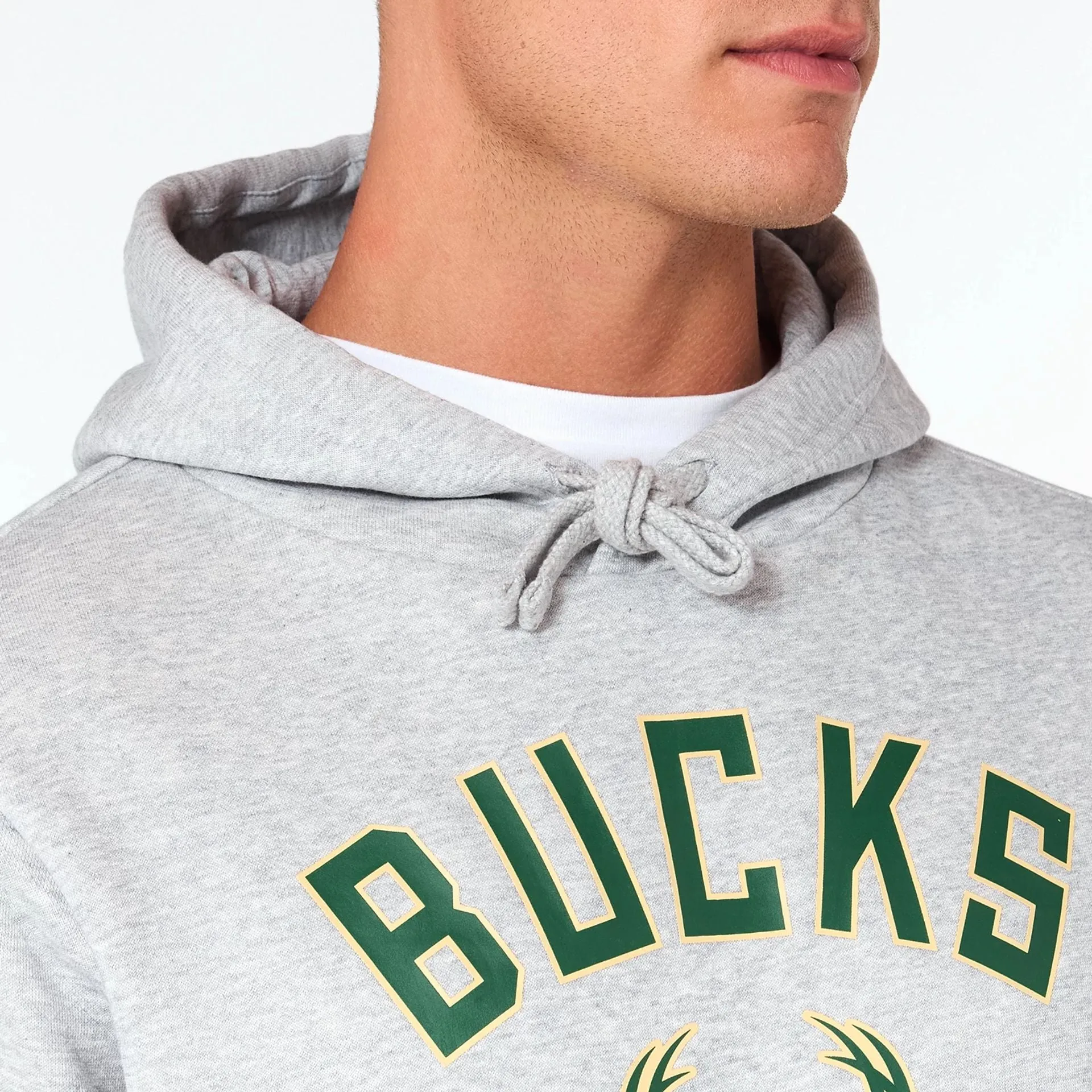 Milwaukee Bucks NBA Grey Pullover Hoodie