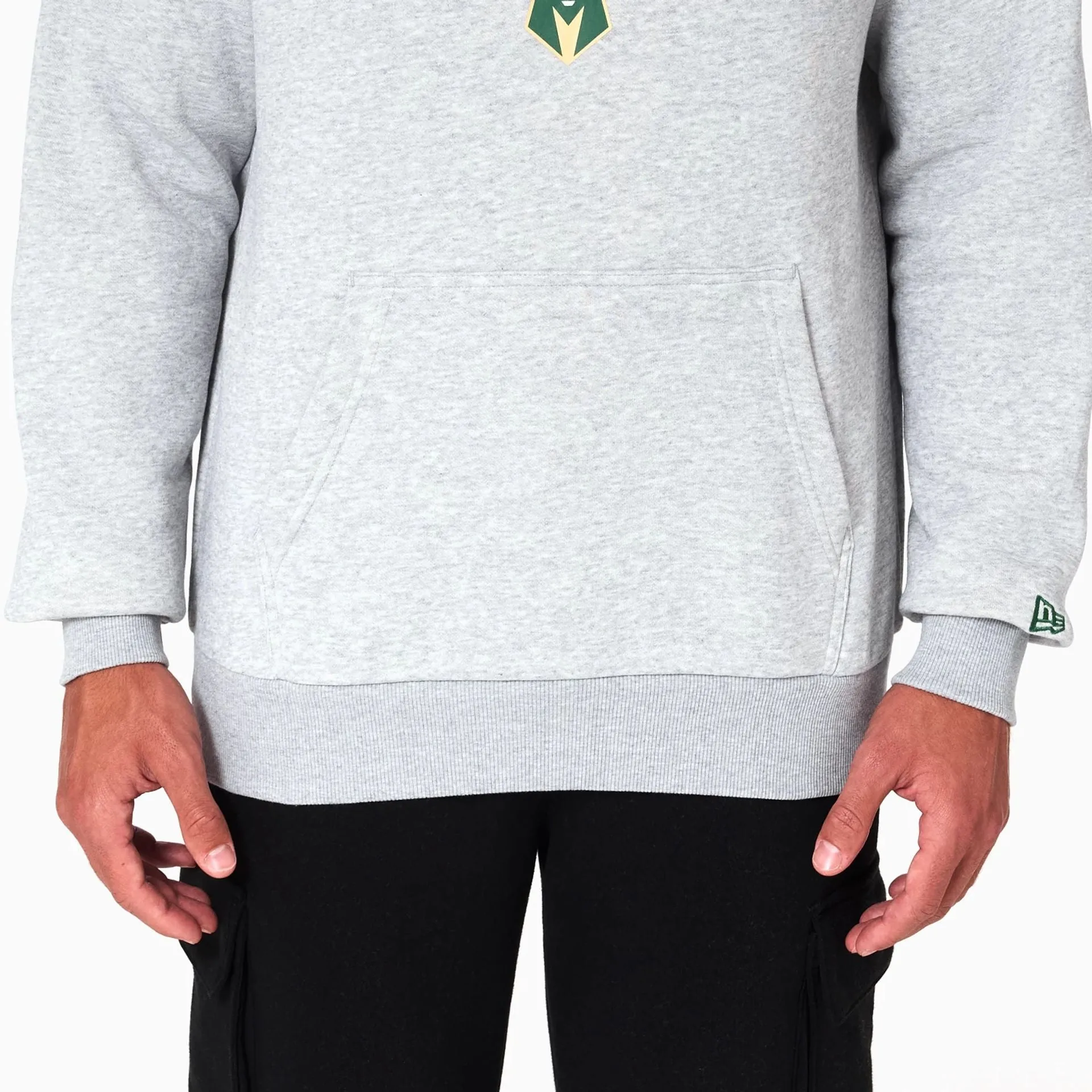 Milwaukee Bucks NBA Grey Pullover Hoodie