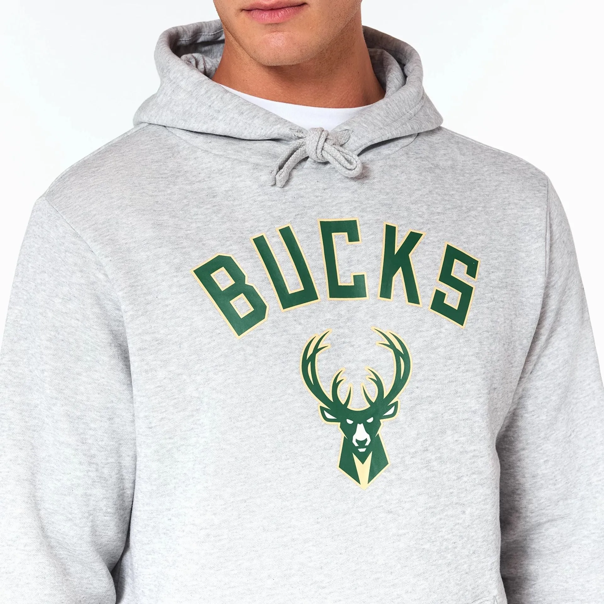 Milwaukee Bucks NBA Grey Pullover Hoodie