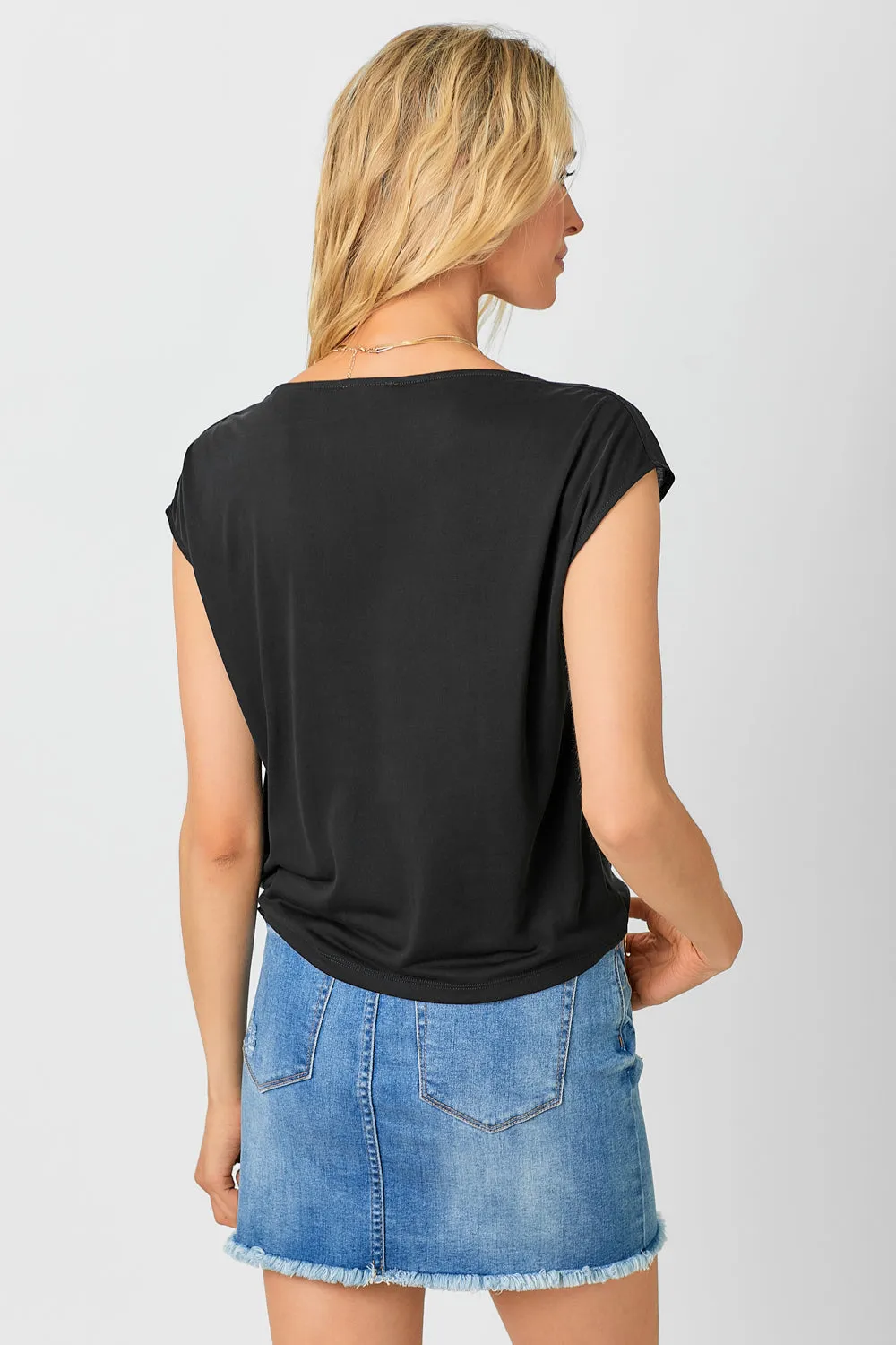 Modal Cowl Neck Top