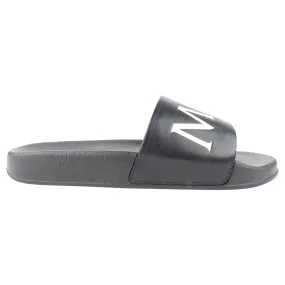 Moncler Black and White Logo Slide Sandals - 40