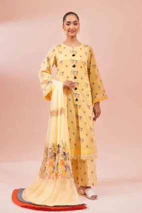 Nishat Festive Eid Printed Lawn Unstitched 3Pc Suit - 42401482