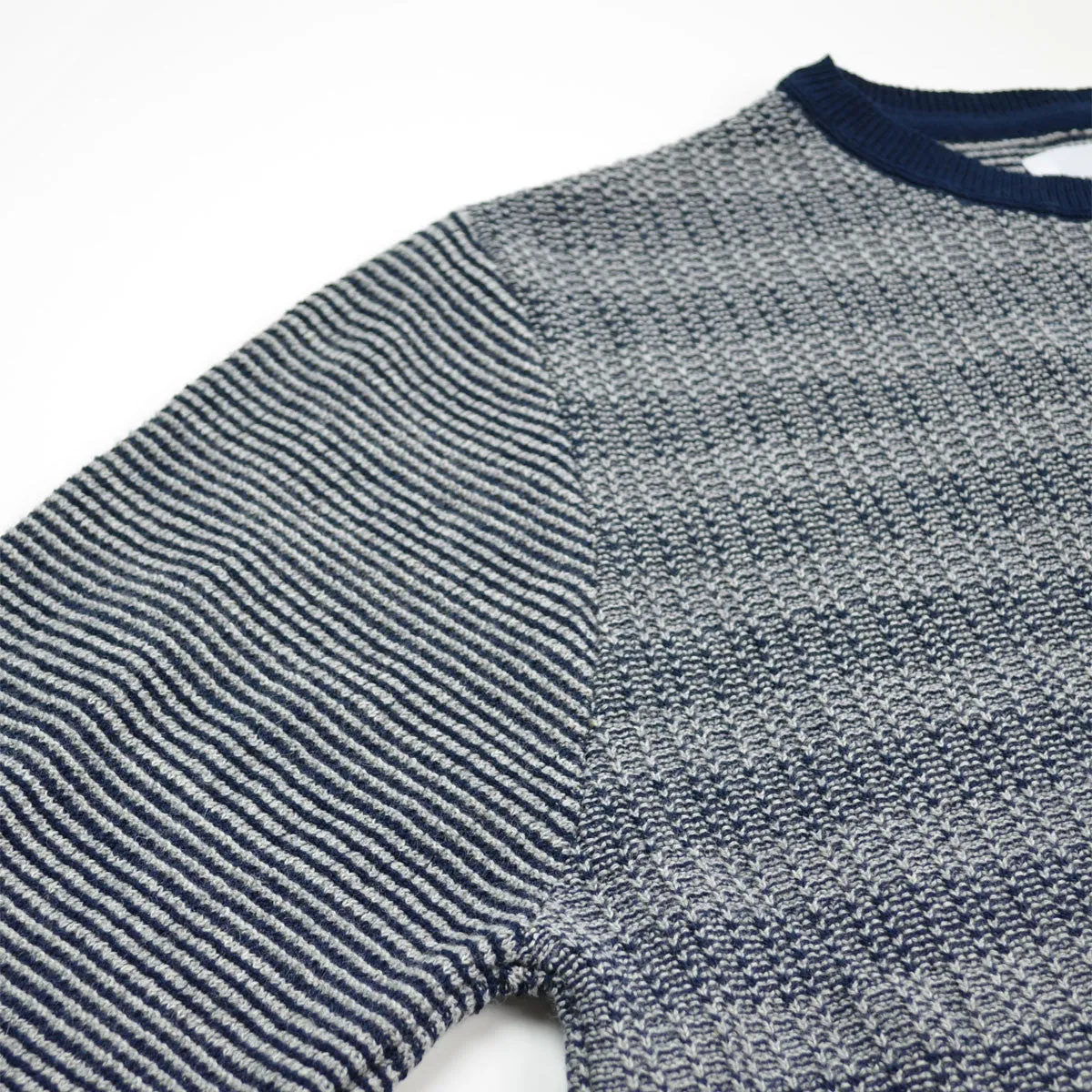 Norse Projects - Sigfred Denim Stitch Sweater - Dark Navy