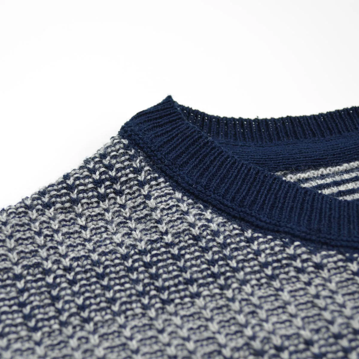 Norse Projects - Sigfred Denim Stitch Sweater - Dark Navy