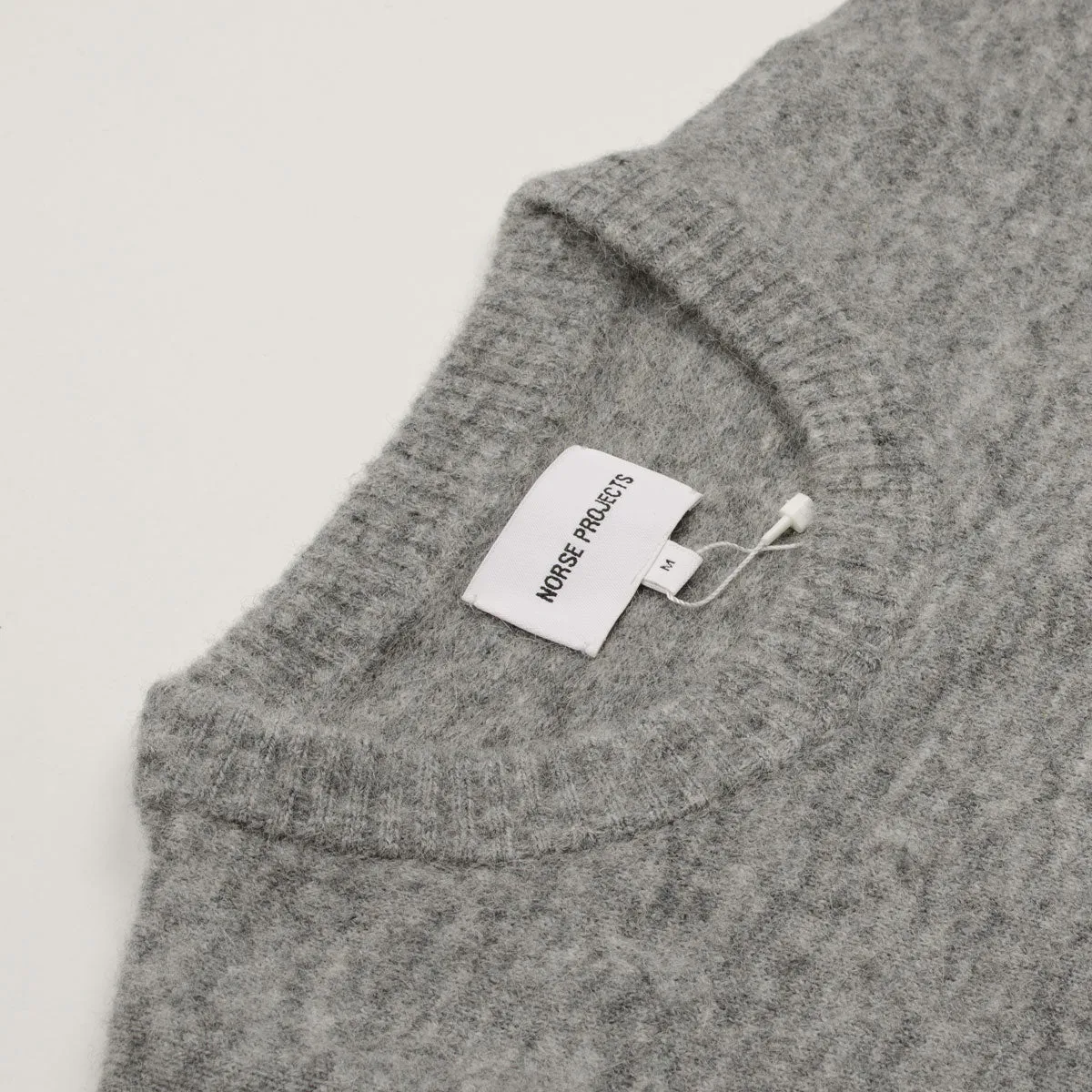 Norse Projects - Sigfred Merino Alpaca Sweater - Grey Melange