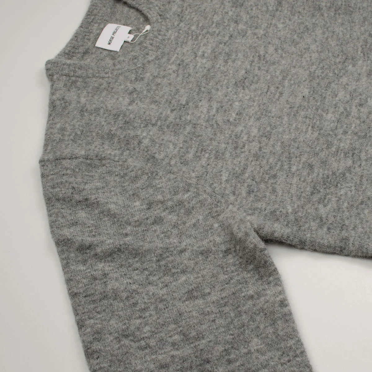 Norse Projects - Sigfred Merino Alpaca Sweater - Grey Melange