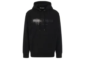 Palm Angels Rhinestone Sprayed Hoodie Black/Black