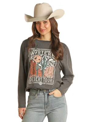 Panhandle Slim Womens Western Desert Tour Graphic Sweater