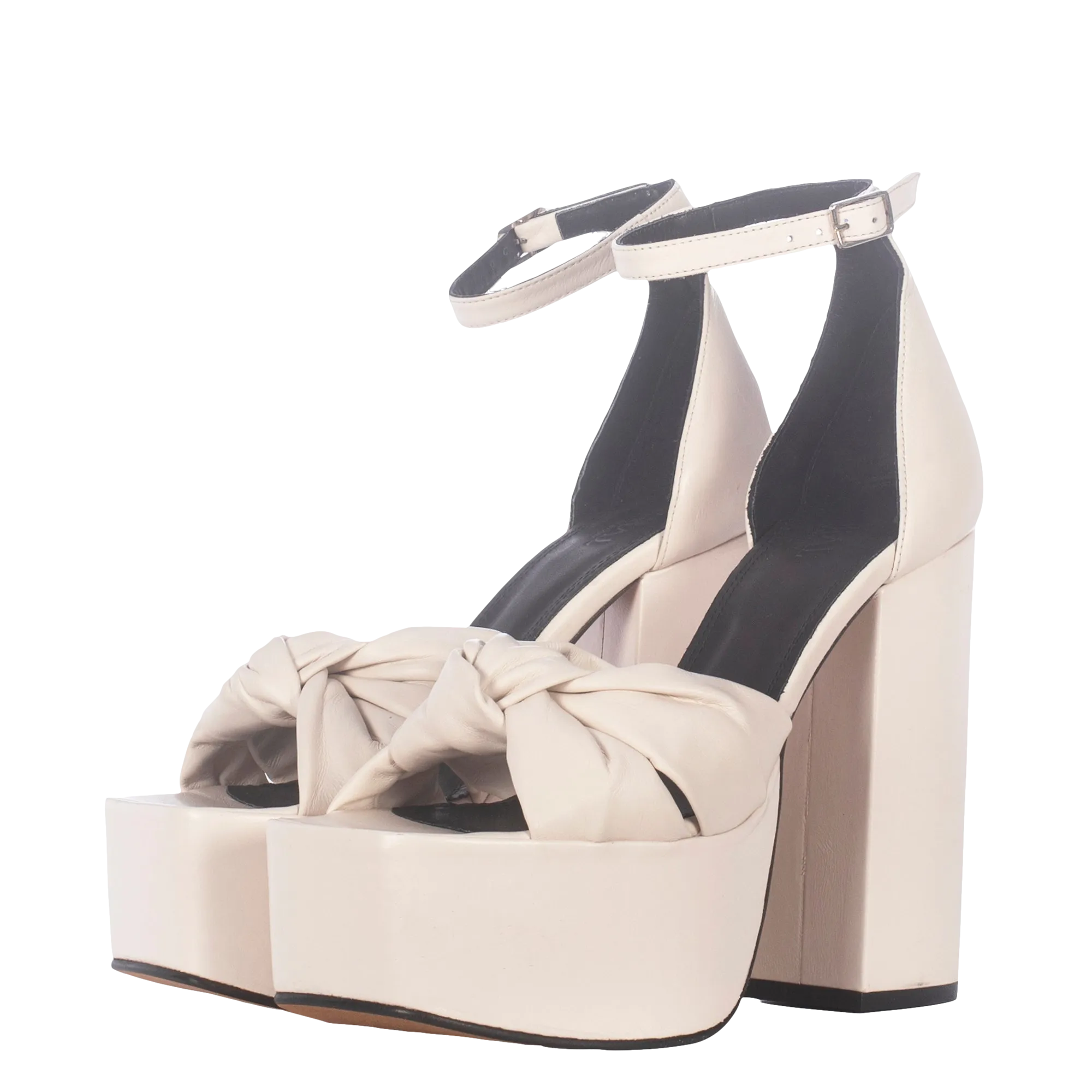 PLATFORM HEELED SANDALS