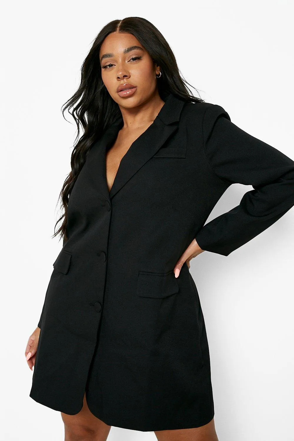 Plus Oversized Blazer Dress