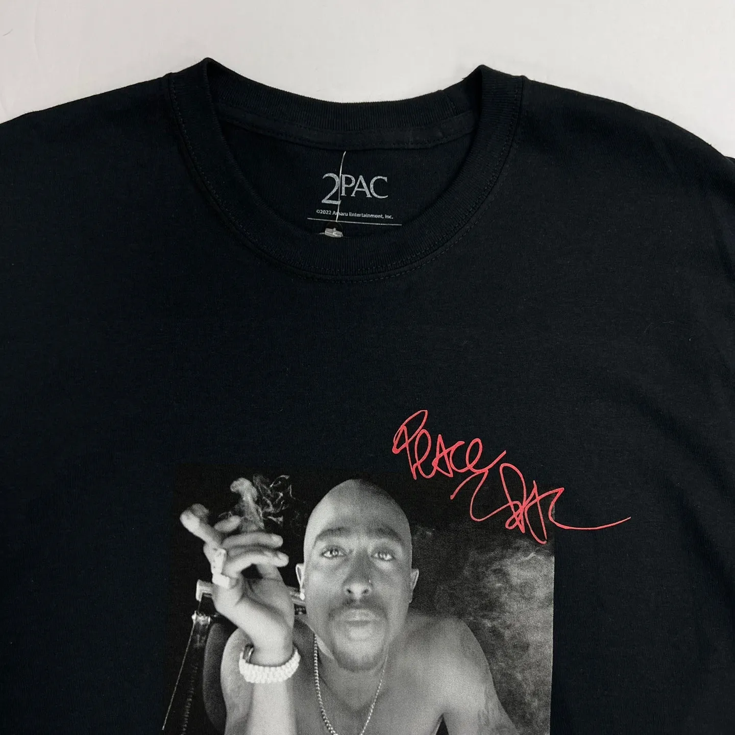 Primitive x Tupac Shakur Smoke T-Shirt - Black