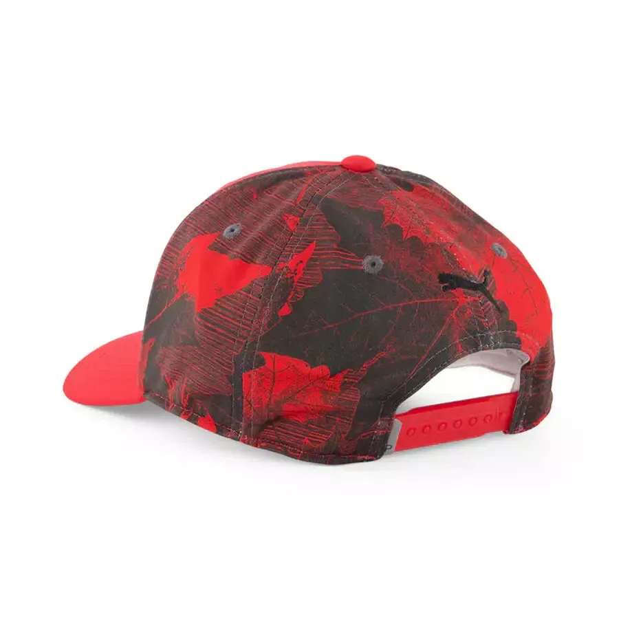 Puma Maple Printed Snapback Cap - Red