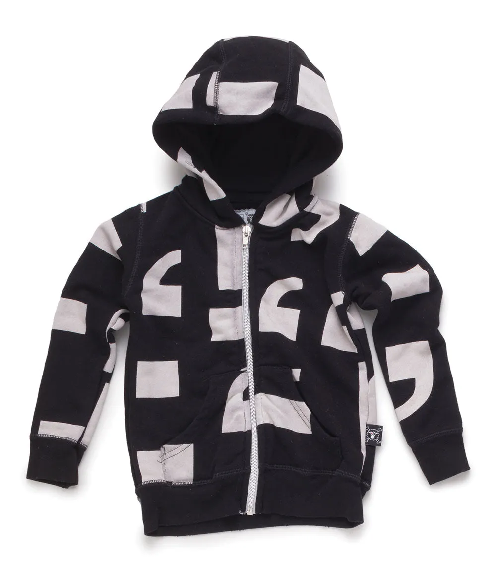 punctuation zip hoodie