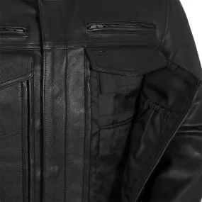 Raider Men's Motorcycle Leather Jacket