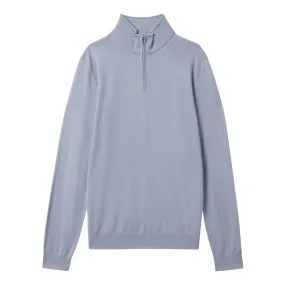 REISS Blackhall Half-Zip Sweater - Blue