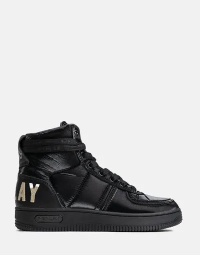 Replay Womens Epic High Top 2 Shoes Black