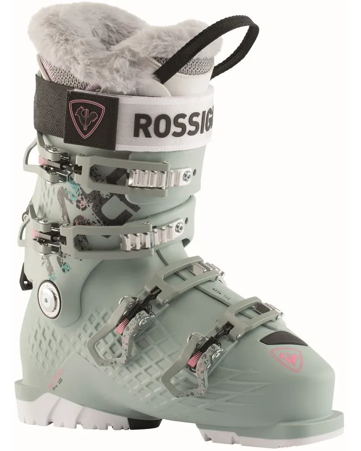 Rossignol Alltrack Pro 100 W Womens Ski Boots Shadow Green 2023 | Snow Ski Boots Womens | Snow Skiers Warehouse