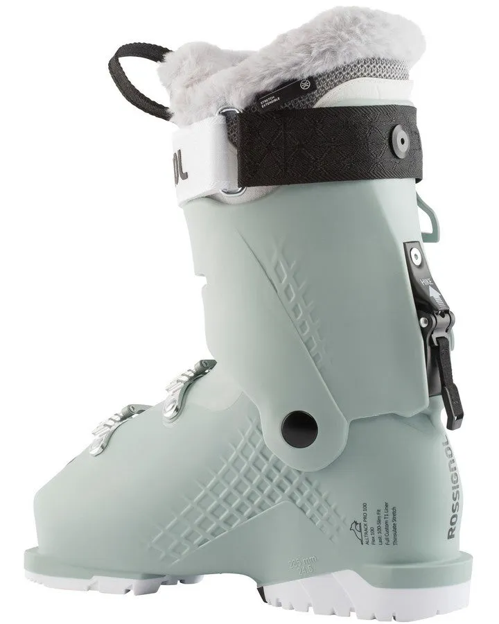 Rossignol Alltrack Pro 100 W Womens Ski Boots Shadow Green 2023 | Snow Ski Boots Womens | Snow Skiers Warehouse