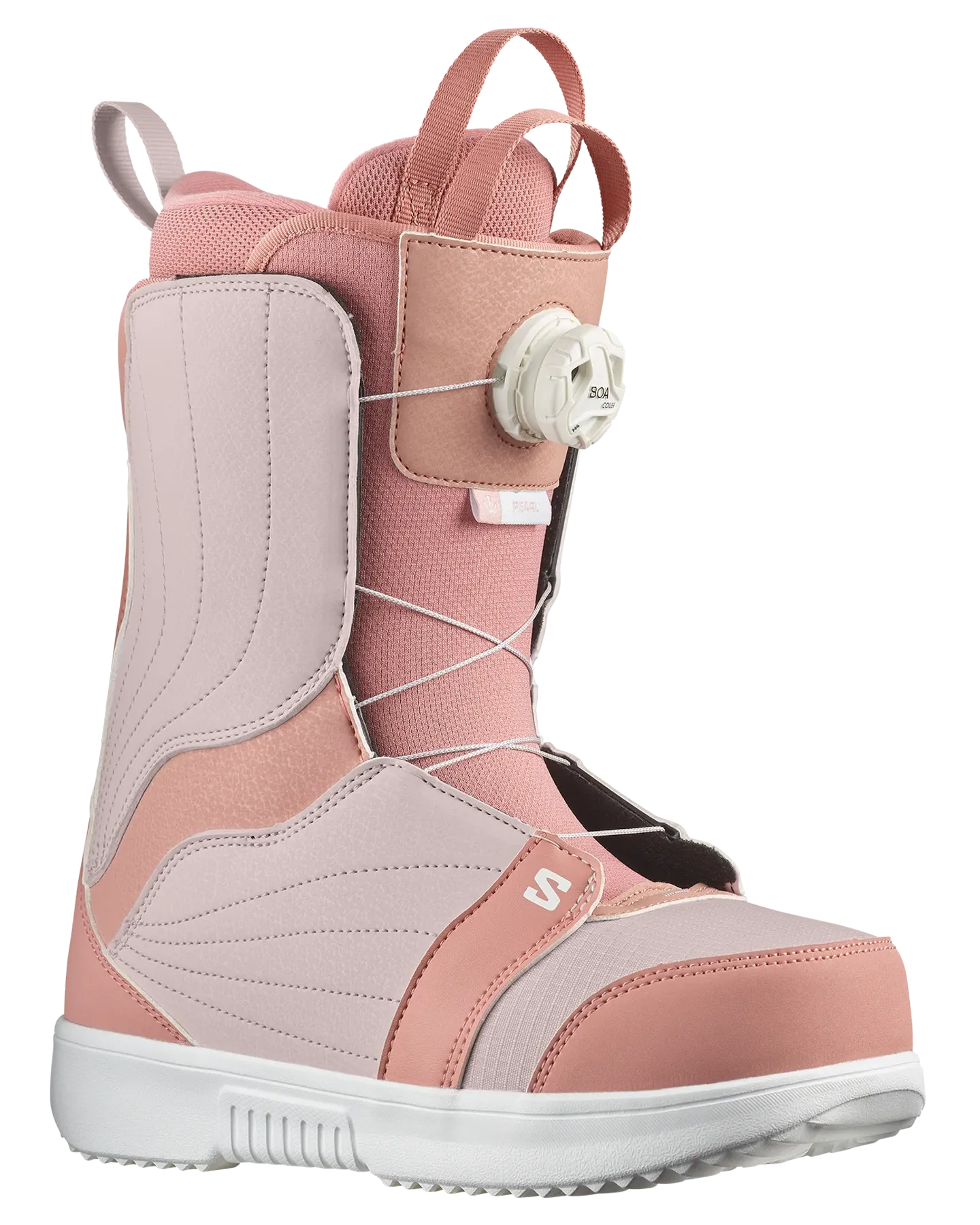 Salomon Women's Pearl Boa Snowboard Boots - Ash Rose/Lilac Ash/White - 2024