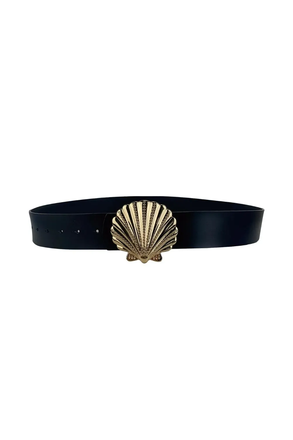 SHE SELLS SEASHELLS BELT BLACK