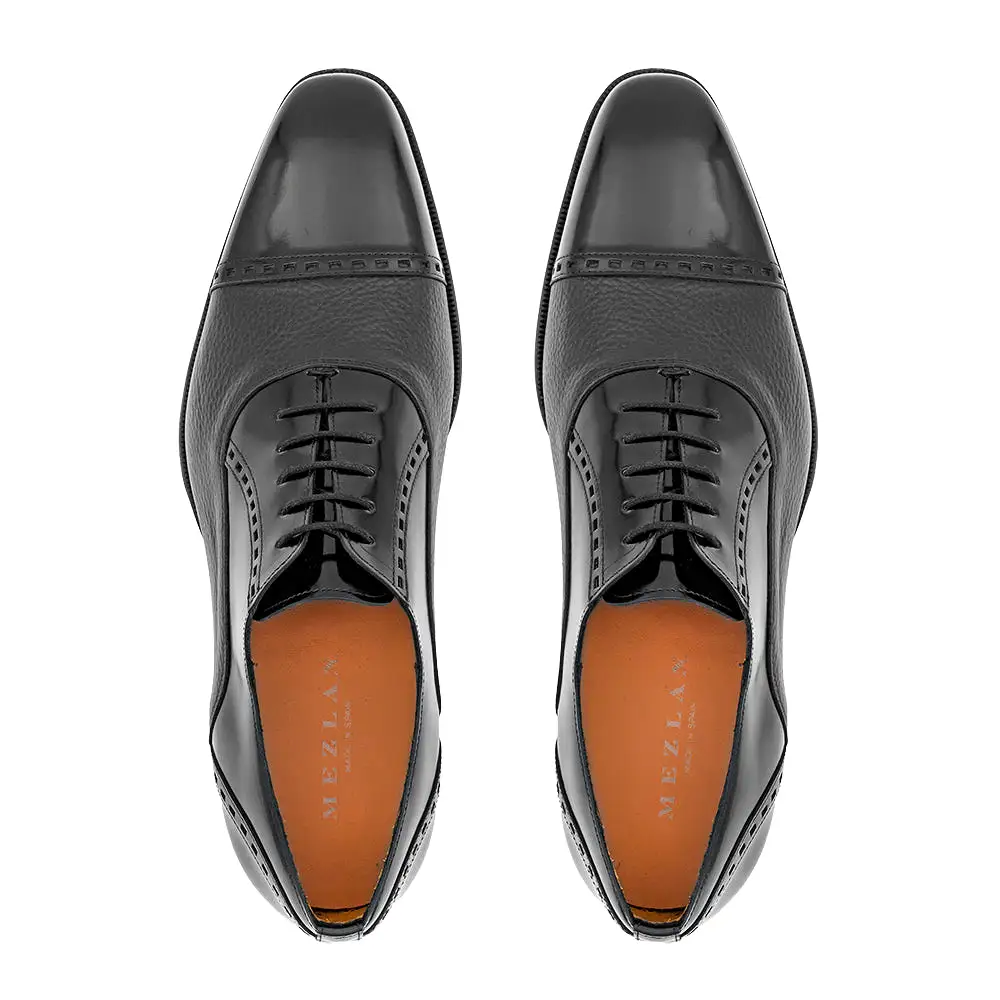 Shine/Embossed Rubber Sole Oxford