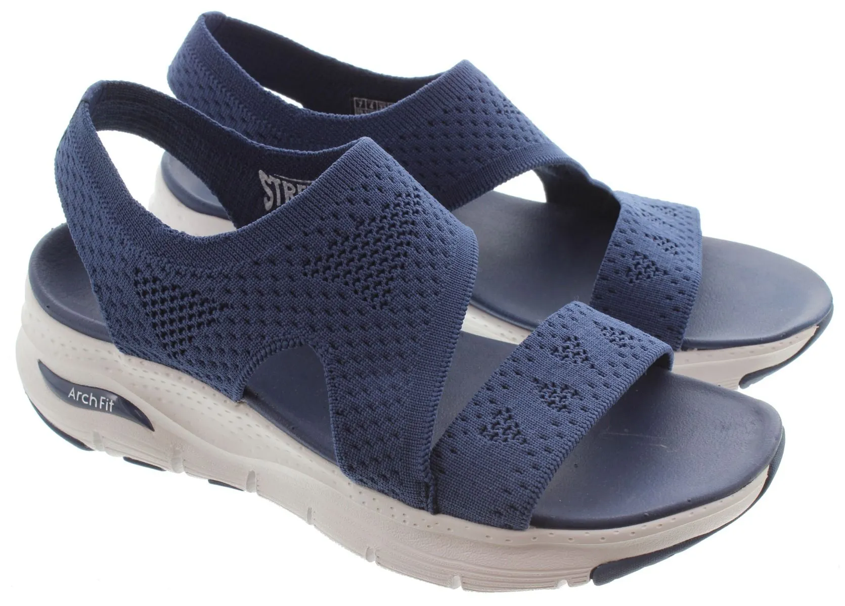 SKECHERS Ladies 119458 Arch Fit Sandals In Navy