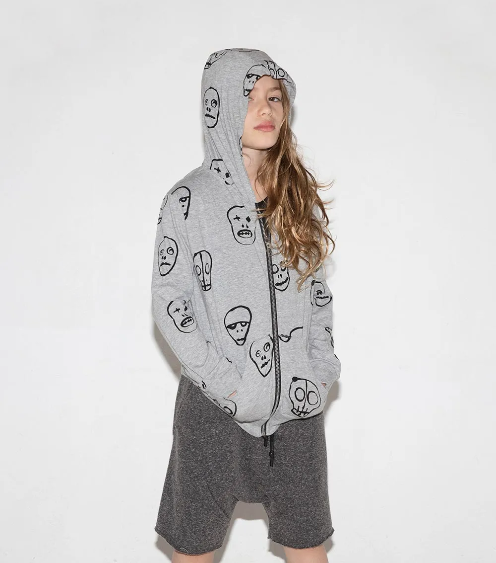 skull mask hoodie