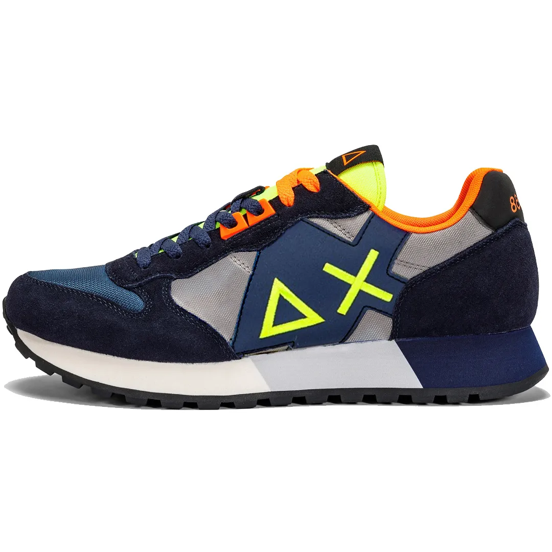 SNEAKERS JAKI FLUO Uomo Navy Blue Grigio Medio