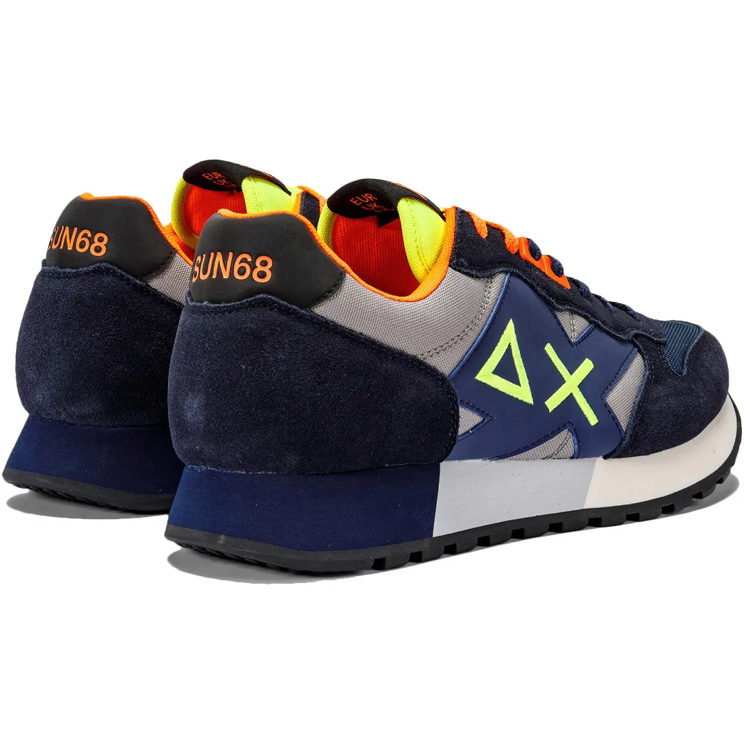 SNEAKERS JAKI FLUO Uomo Navy Blue Grigio Medio