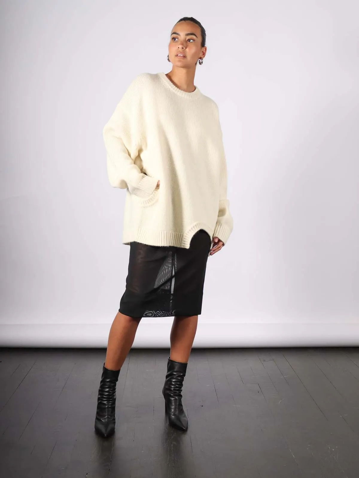 Soft Lambswool Sweater - Ivory