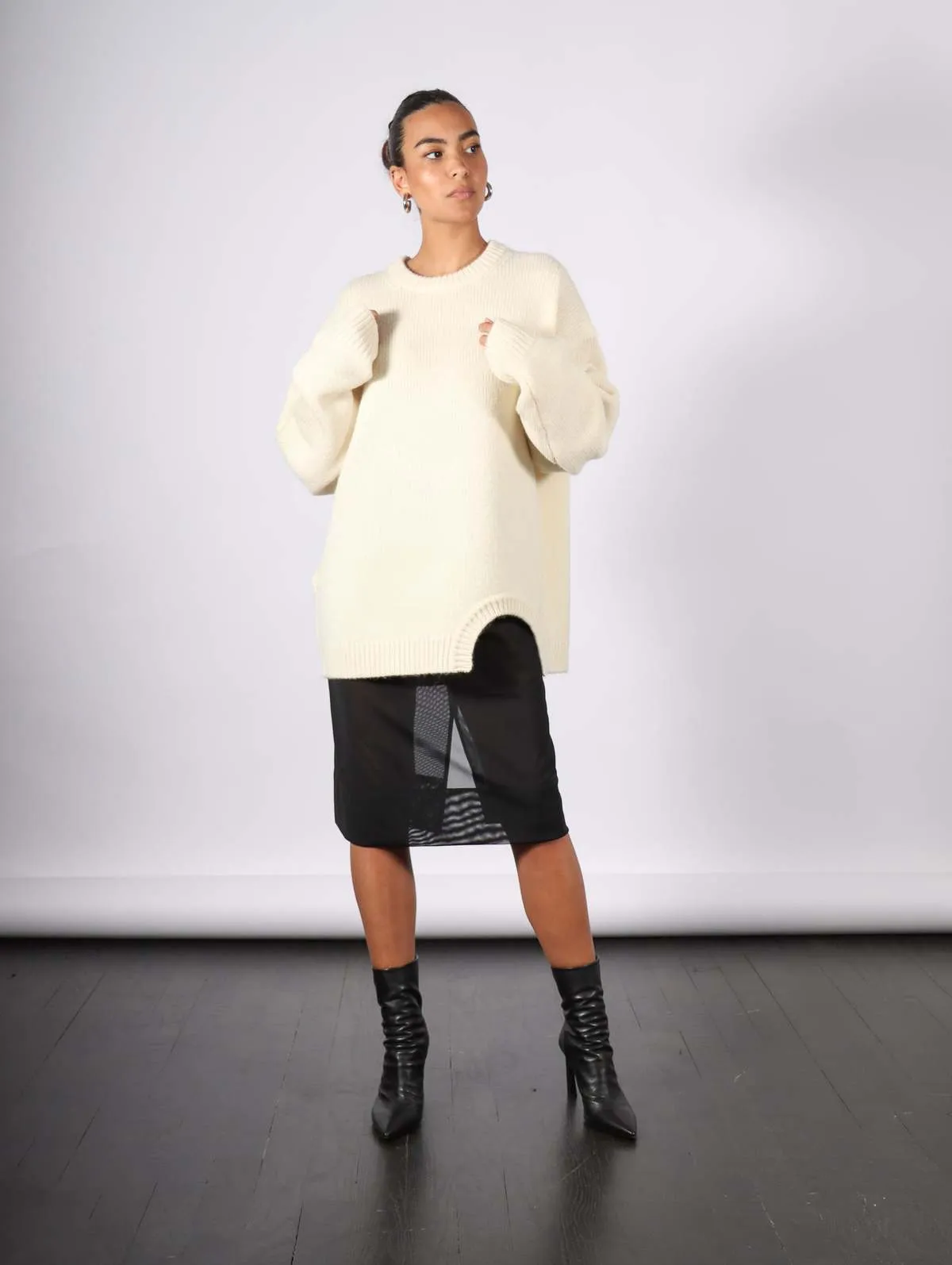 Soft Lambswool Sweater - Ivory