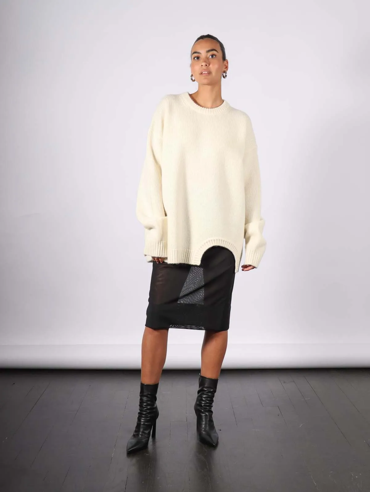 Soft Lambswool Sweater - Ivory