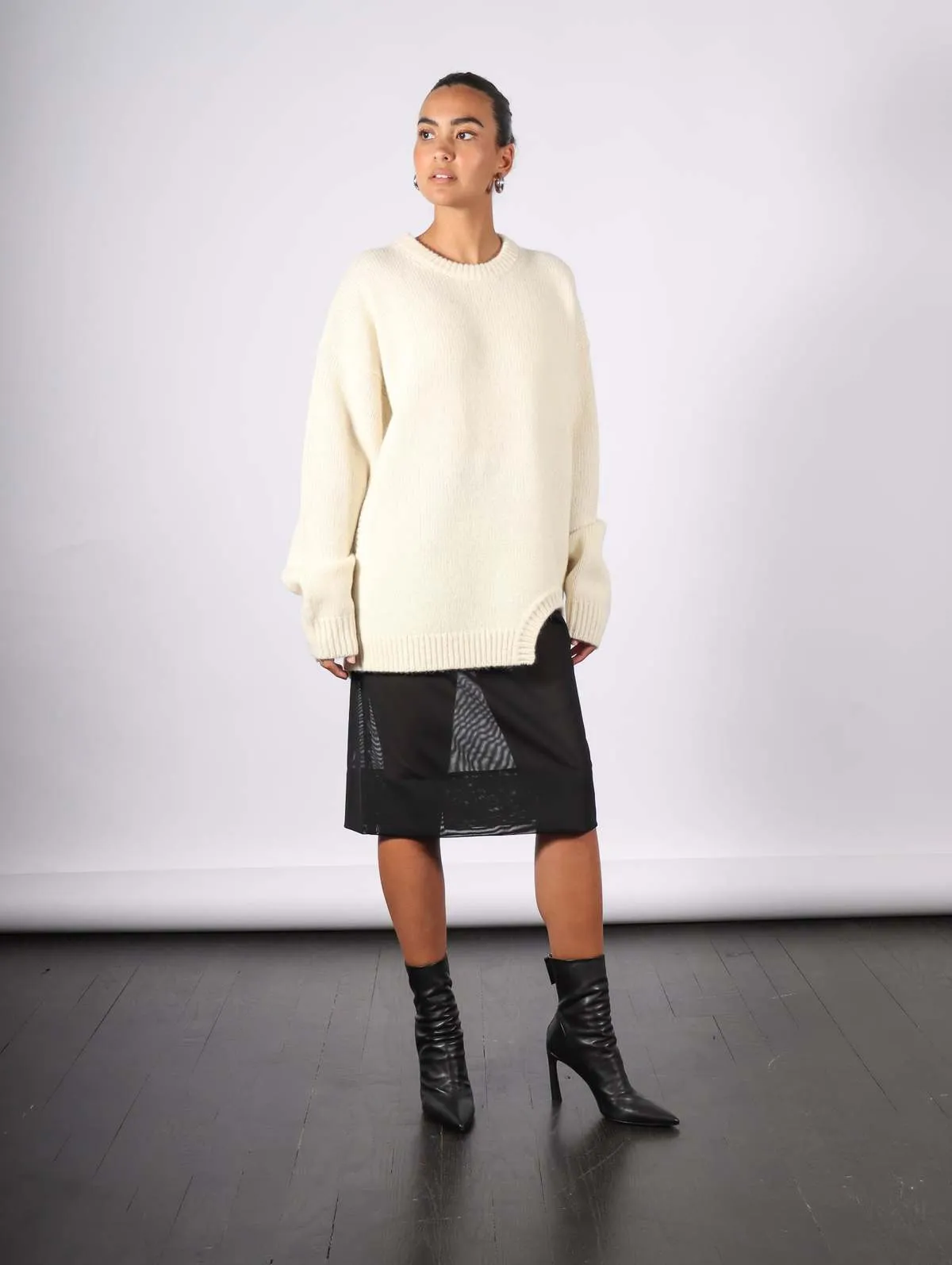 Soft Lambswool Sweater - Ivory