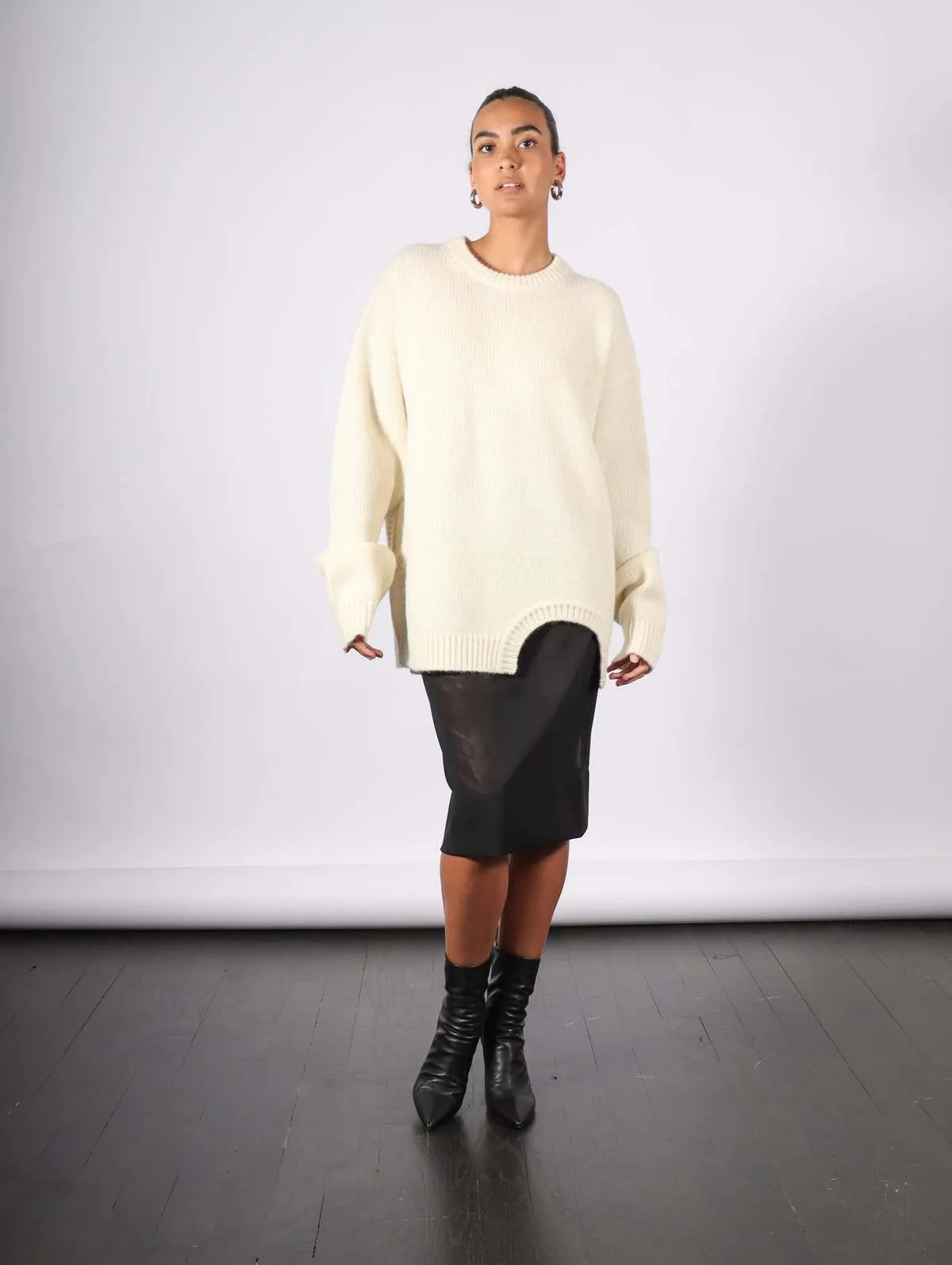 Soft Lambswool Sweater - Ivory