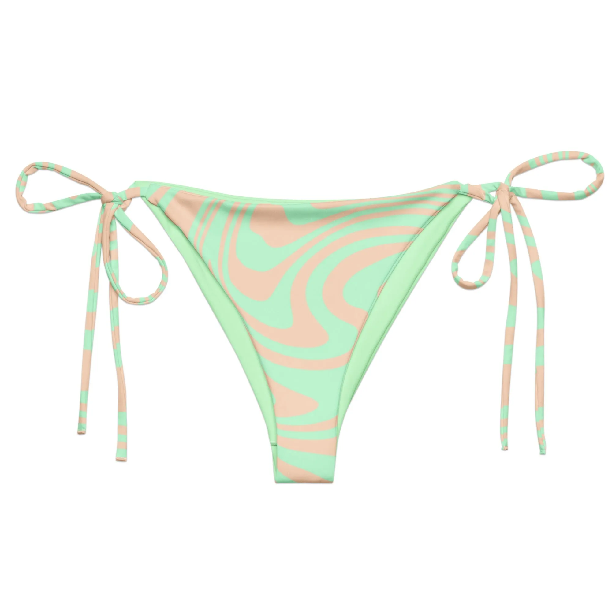 STRING BIKINI BOTTOM ECO - LIME SWIRLSA