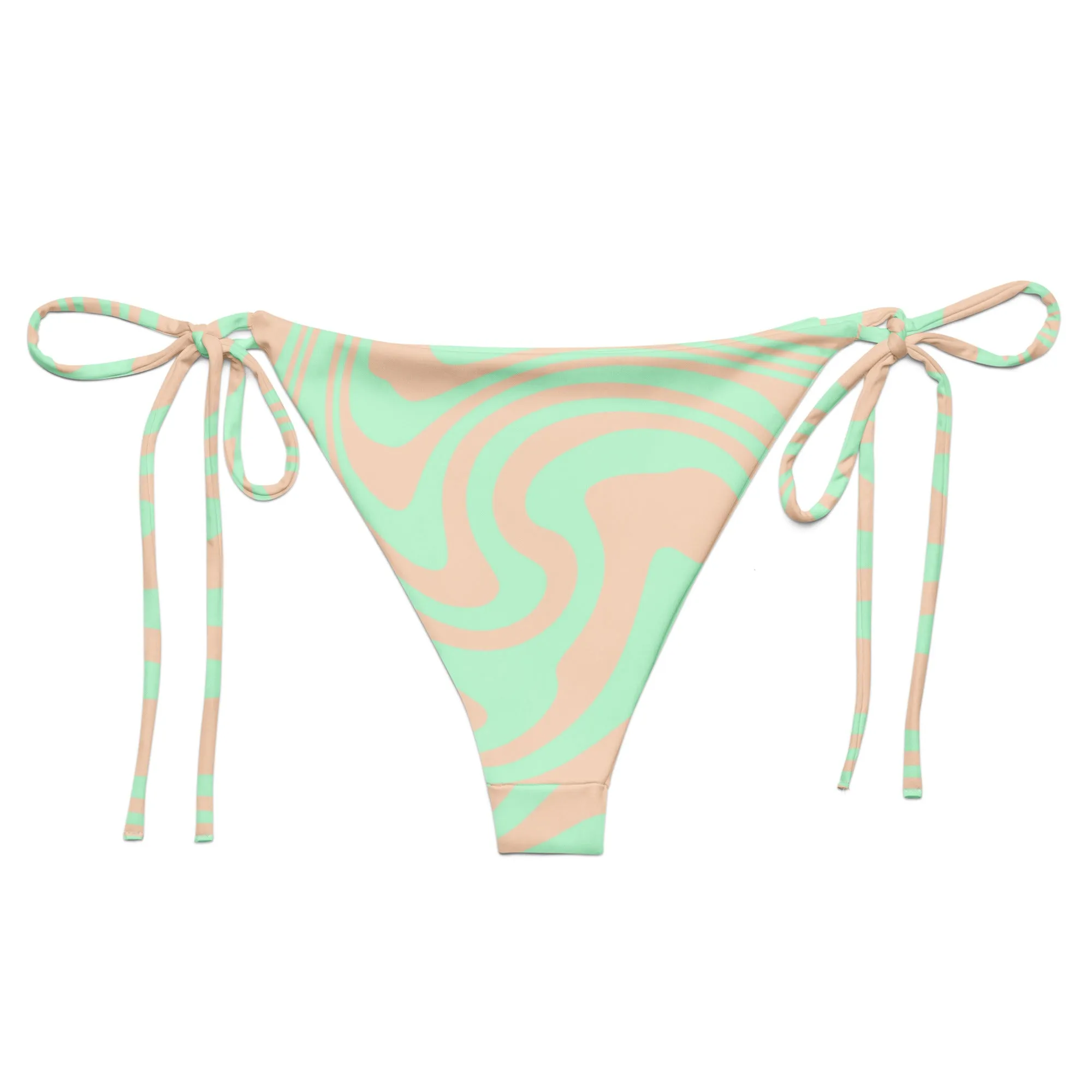 STRING BIKINI BOTTOM ECO - LIME SWIRLSA