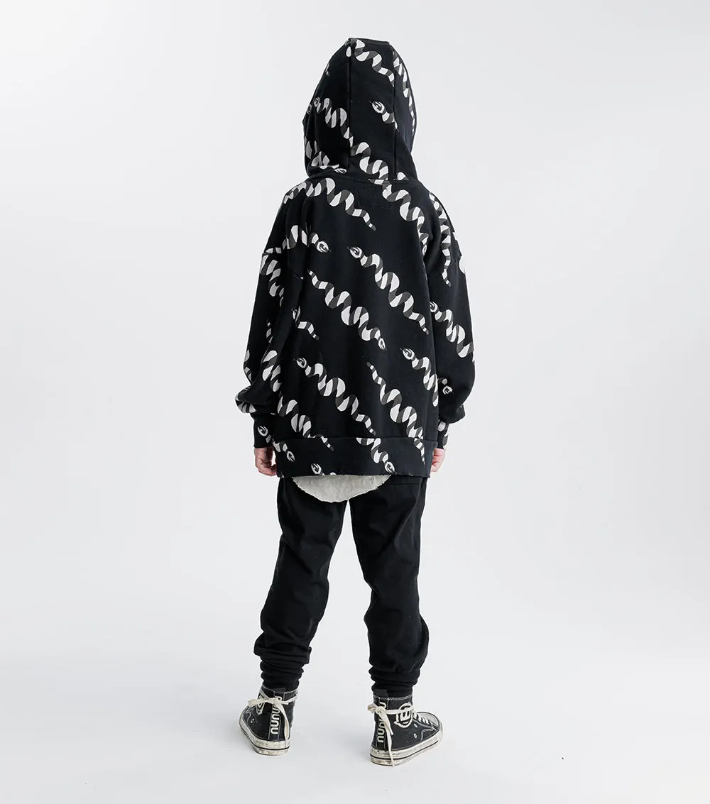 stripey snakes hoodie