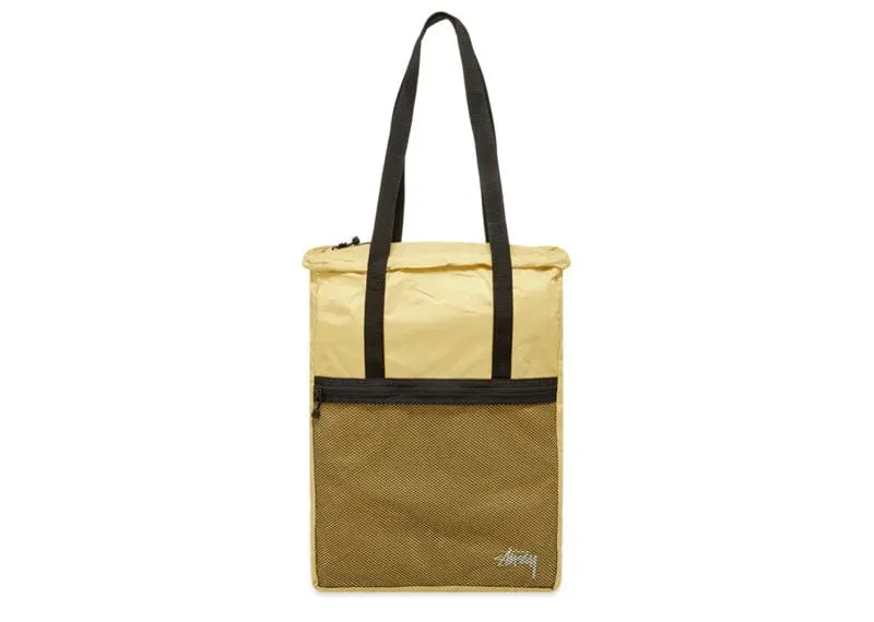 Stussy Light Weight Travel Tote Bag Gold