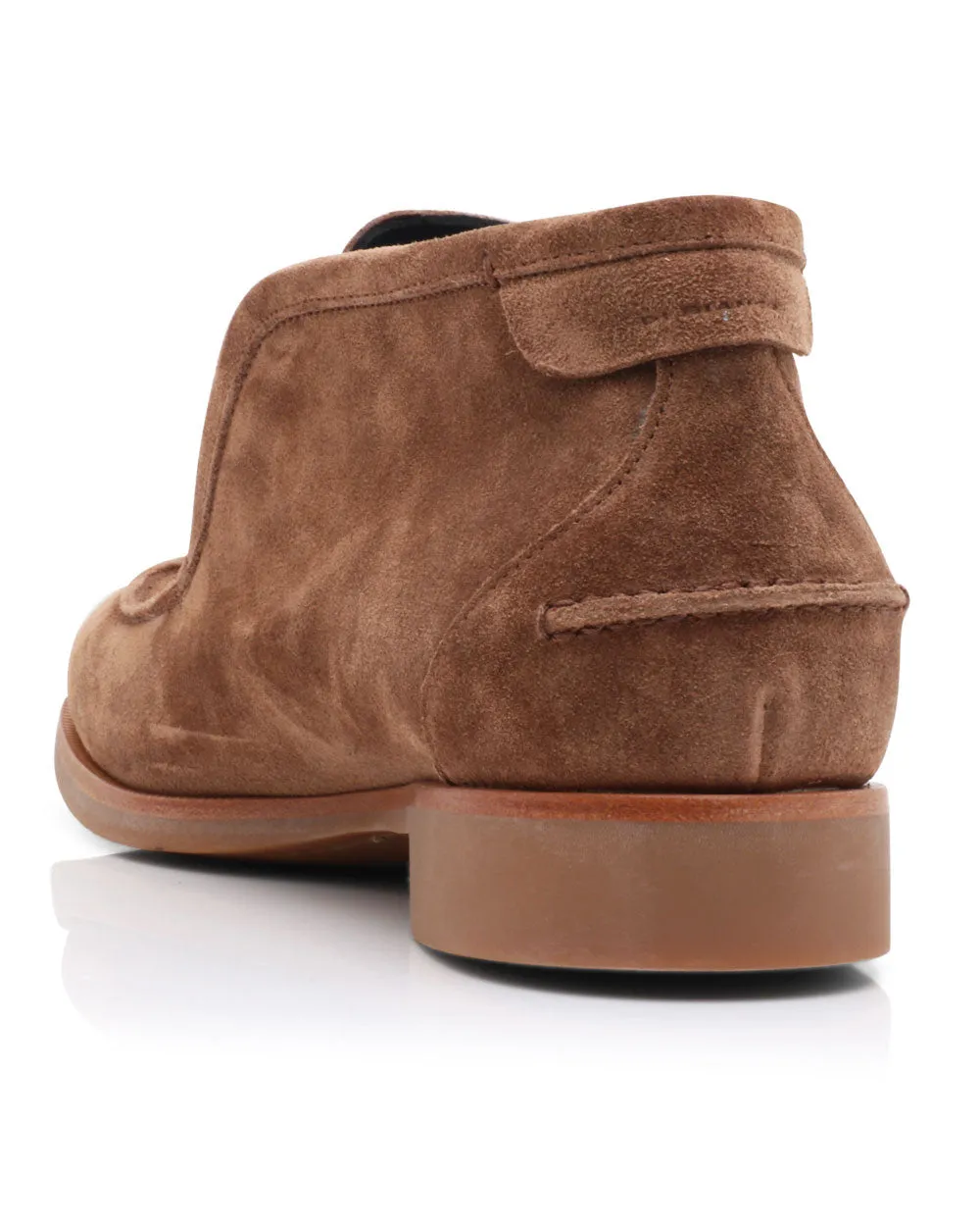 Suede Fidenza Slip On Ankle Boot in Tan