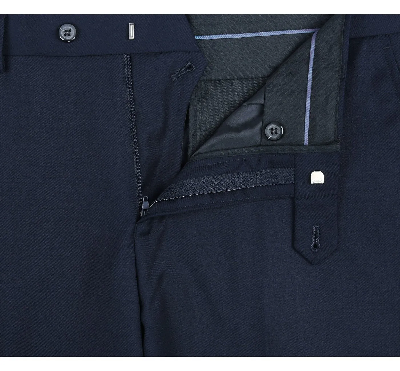 Super 140s Wool 2-Button CLASSIC FIT Suit in Navy (Short, Regular, and Long Available) by Renoir