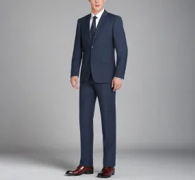 Super 140s Wool 2-Button SLIM FIT Suit in Navy (Short, Regular, and Long Available) by Renoir