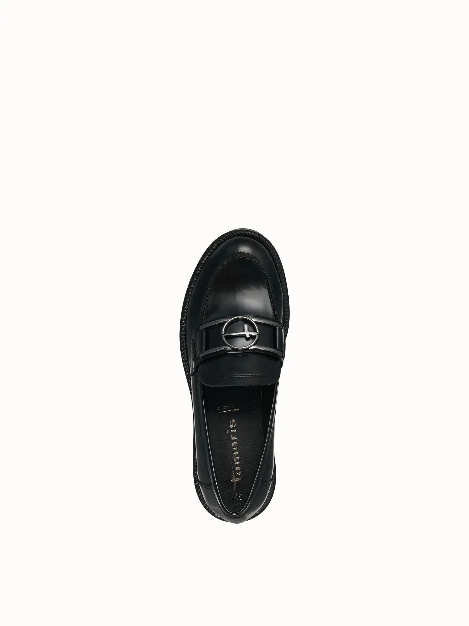 Tamaris Black Chunky Loafers