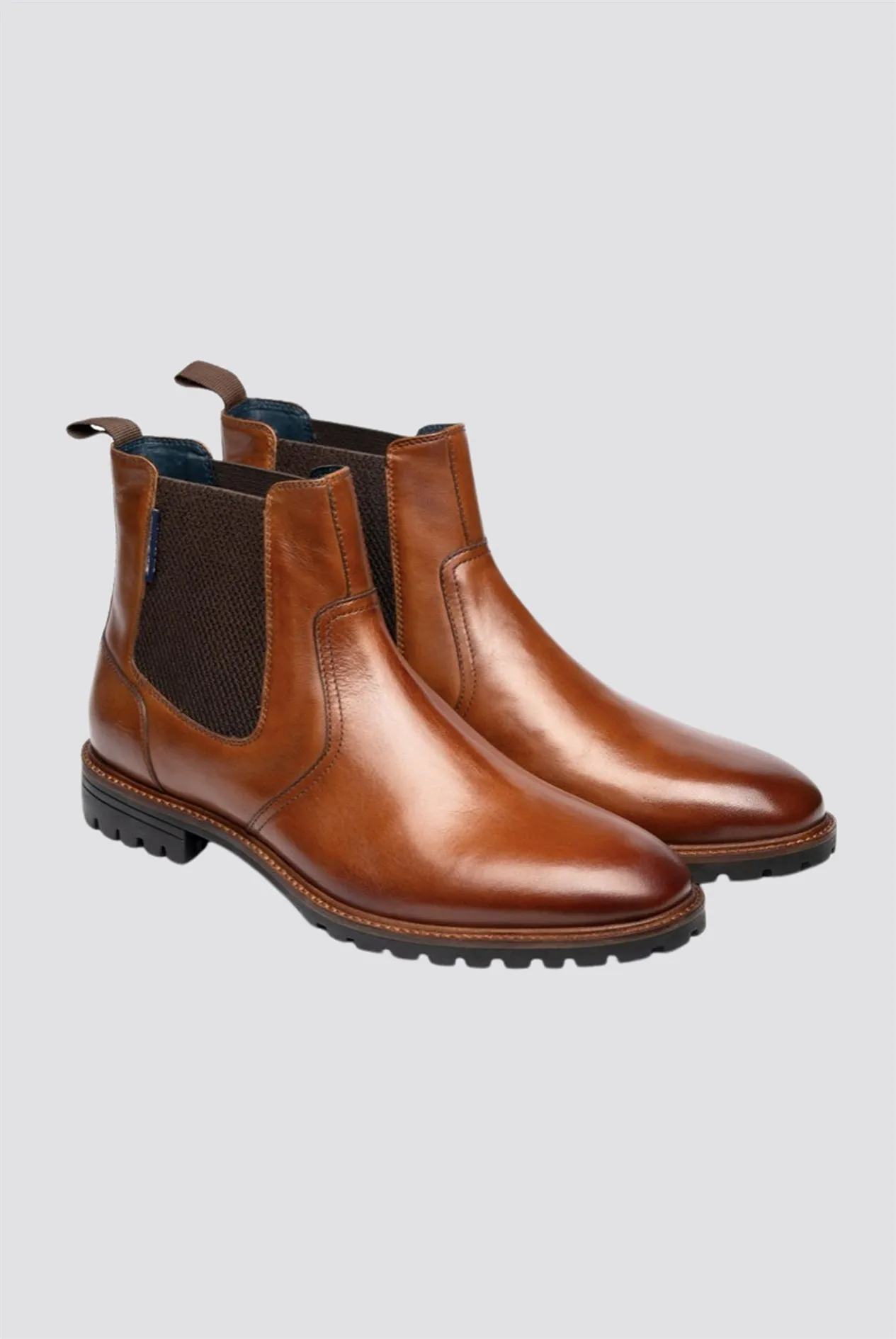 Tan Leather Chelsea Boots