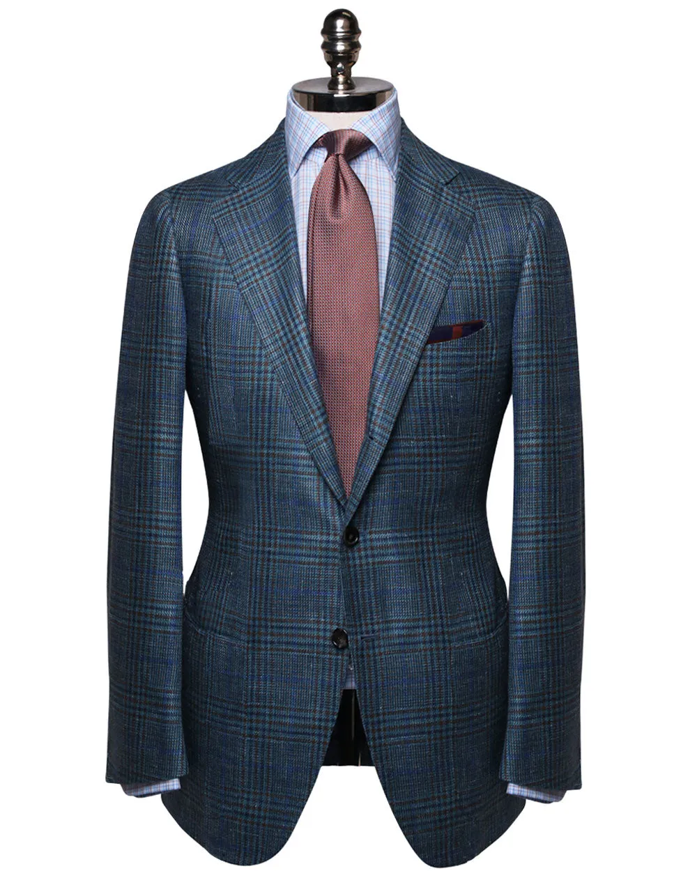 Teal and Blue Plaid Sportcoat